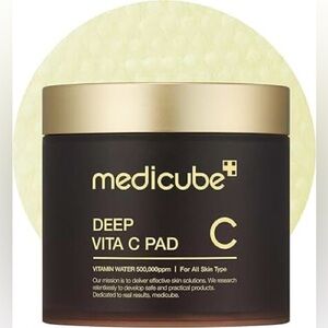 Medicube Deep Vita C Facial Pads Vitamin C Toner Pads Uneven Skin Tone 70 Pads